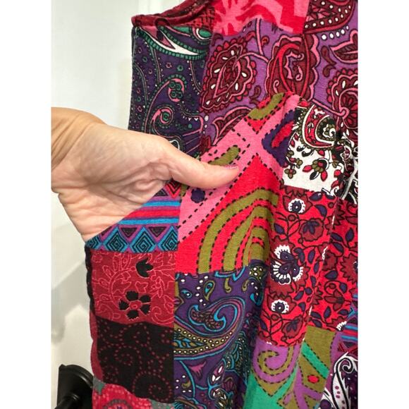 MSRP $49 Ethnic Print Wide Leg Jumpsuit Wide Leg Romper Size S-M | SAME DAY SHIP - Picture 5 of 7